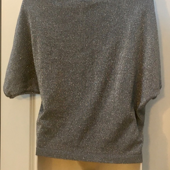 Rue21 Gray Silver L Thin Knit Batwing Sweater Top - Picture 4 of 8